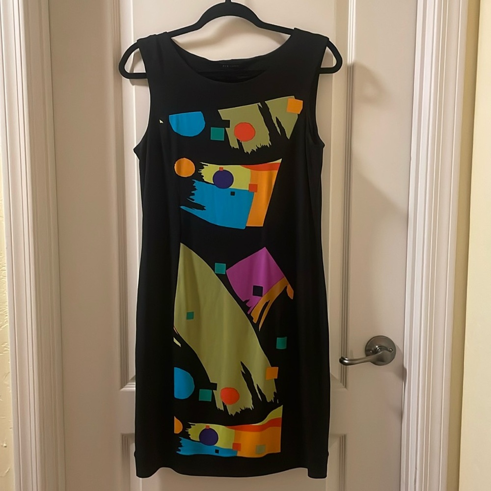 Eva Varro Black Sleeveless Dress Medium